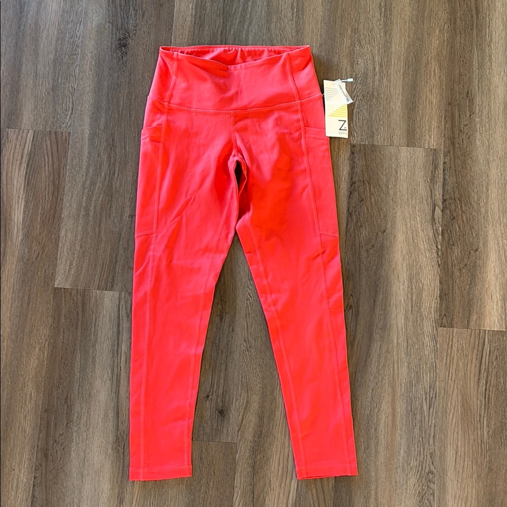 Zella Women's Red High-Waist Leggings